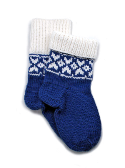 Теплые мужские вязаные носки с жаккардовым узором под нанесение. Ручная работа. Арт:2852